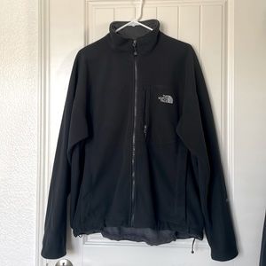 The North Face Windwall Fleece Jacket in Black, Men's (Size Large)